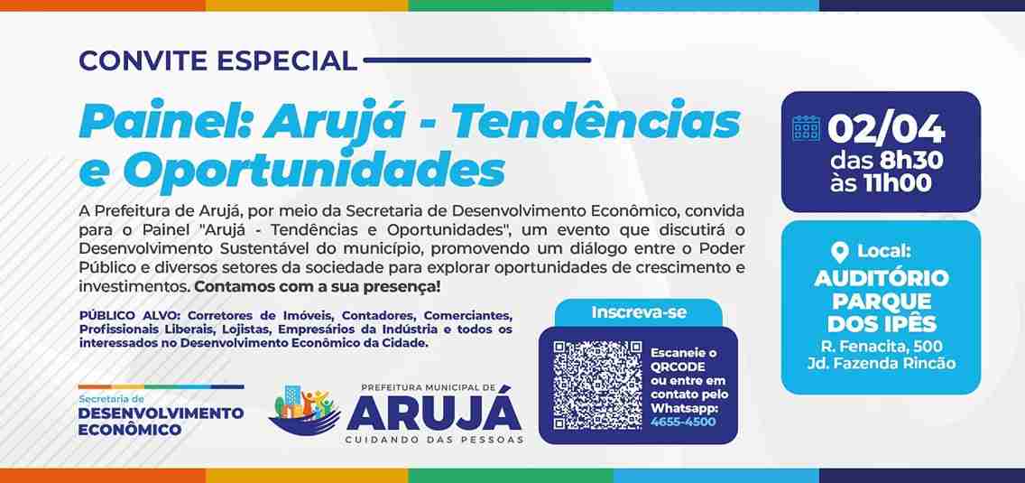 ARUJÁ TENDÊNCIAS E OPORTUNIDADES 